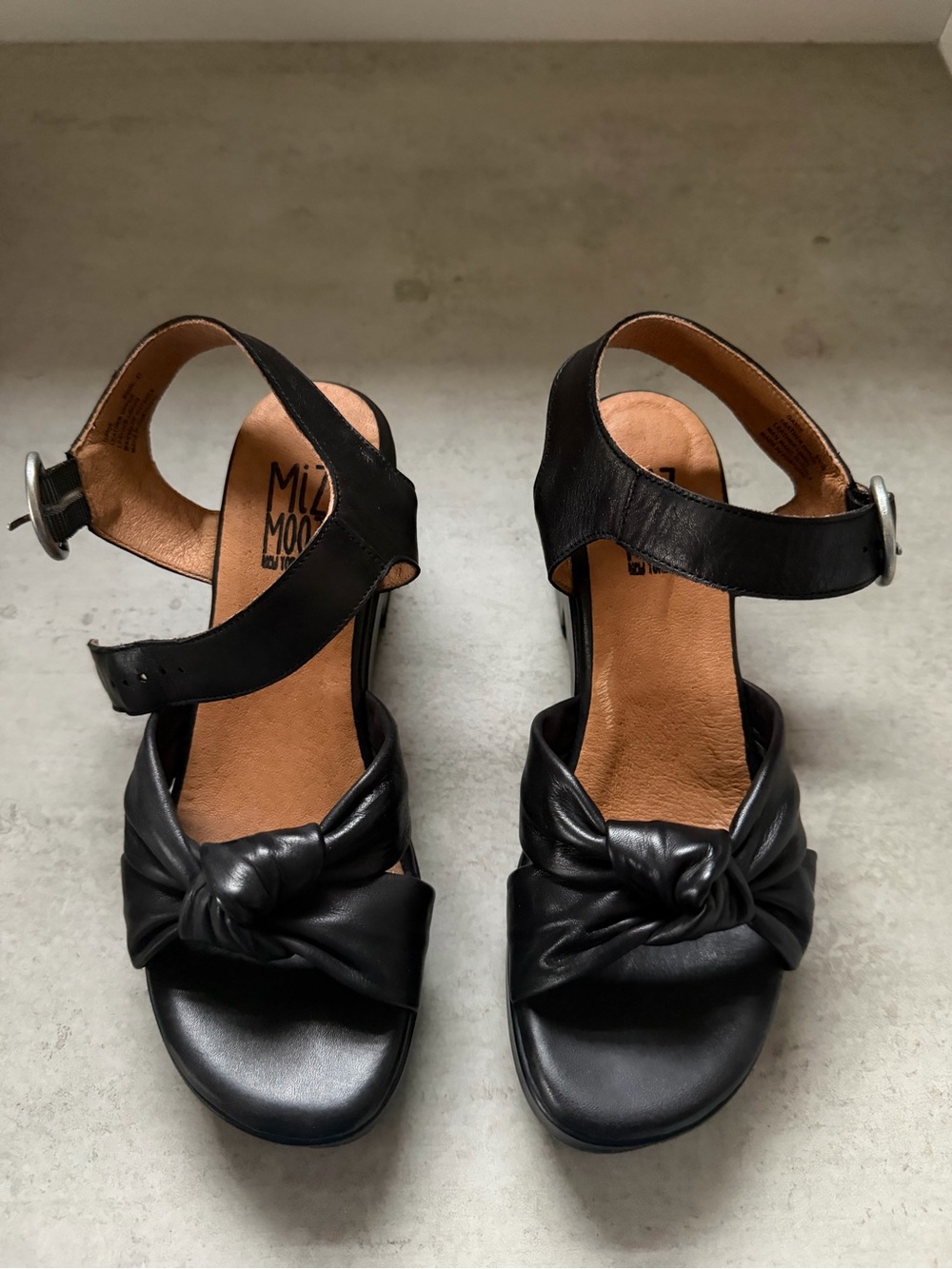 Miz Mooz Gaige Black Women's Sandal (Size 37)